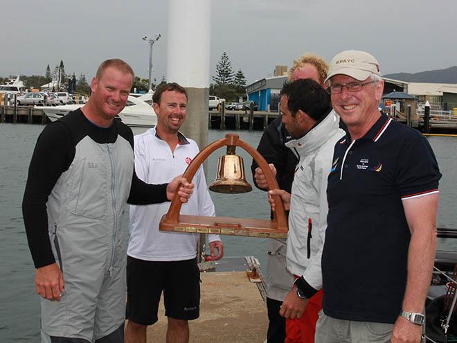 Morticia multi line honours crew with RPAYC Commodore Ian Audsley © Stephen Collopy